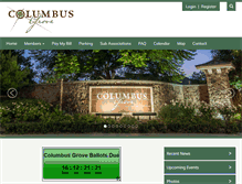 Tablet Screenshot of columbusgrovehoa.com